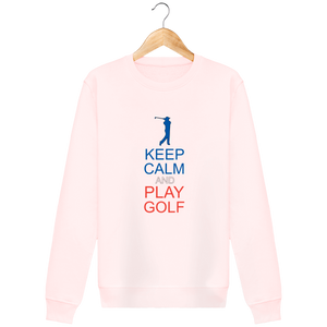 LET'S GOLF IT - Sweat Col Rond KEEP CALM and PLAY GOLF - idées cadeaux golf homme femme